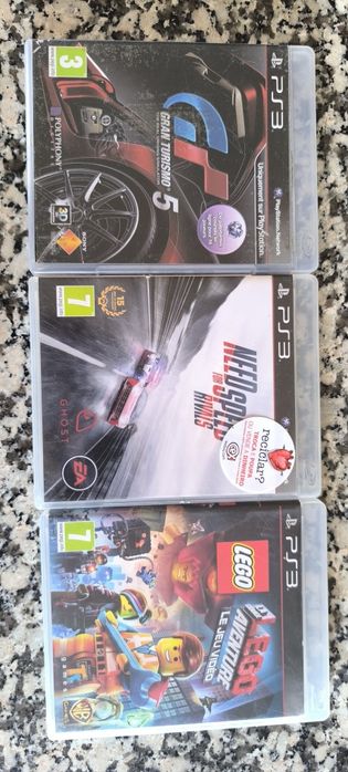 Need for speed rivals/Gran turismo 5/Lego movie videogame PlayStation 3