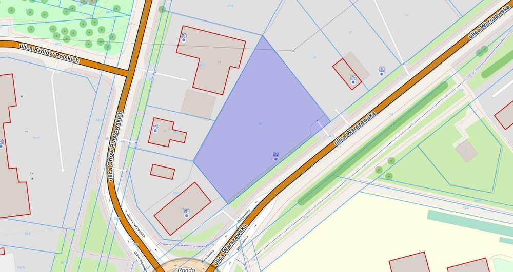 OKAZJA! Warszawska 56 - Plac utwardzony - Prąd - Super lokalizacja - 1500 m2 - Od zaraz!