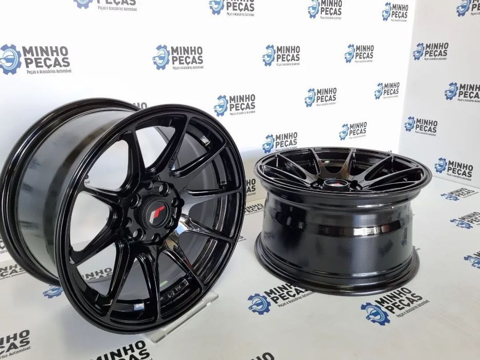 Jantes Japan Racing (JR11) em 15 Preto Brilho