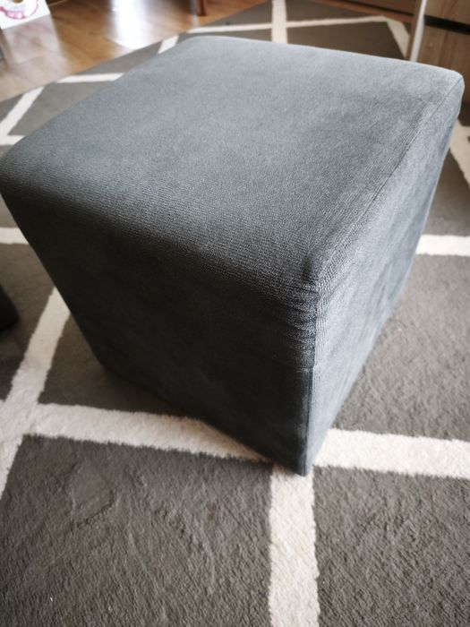 Pufy odcień granatowy 2szt, bez pojemników