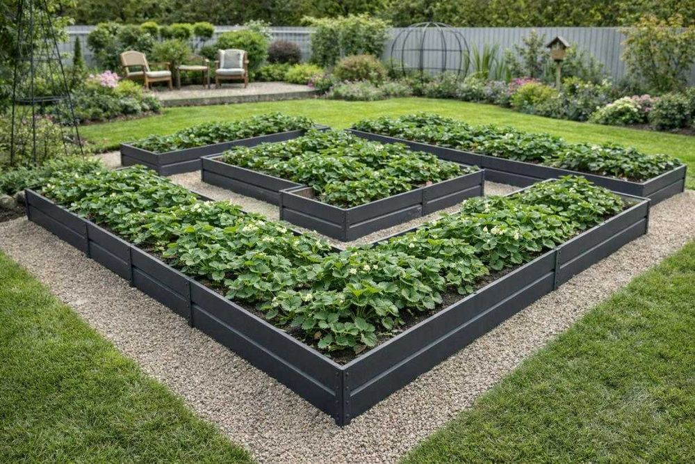 Грядка висока тепла комплексна. Грядки высокие. Металеві. Клумба