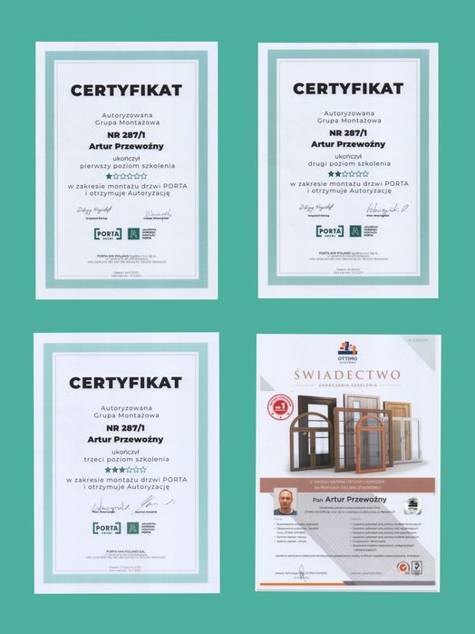 Montaż drzwi, regulacja drzwi, okien,ślusarz