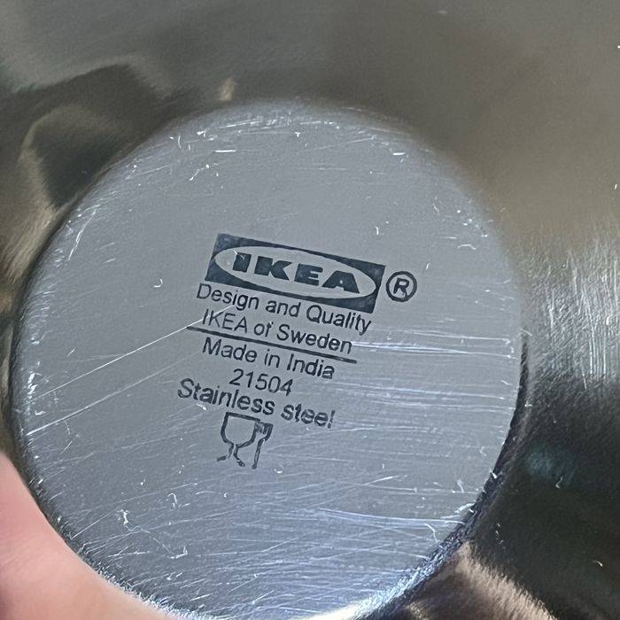 Filiżanki do espresso stalowe IKEA KALASET kubeczki kubki design