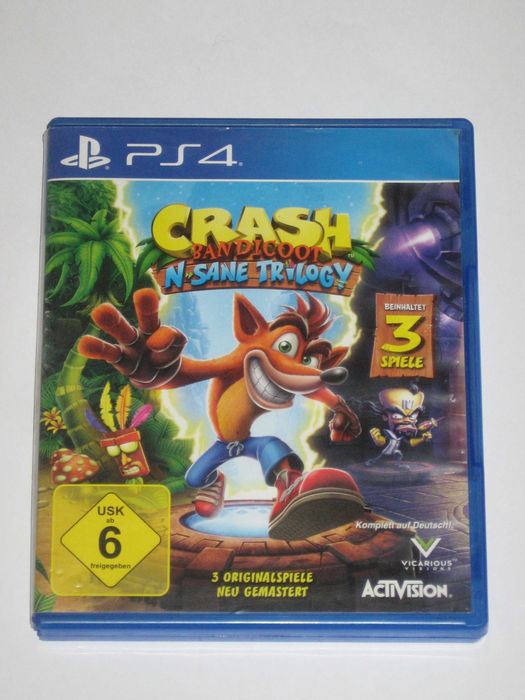 Crash Bandicoot N Sane Trilogy PS4 BDB! Play Station 4