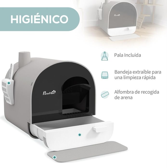 Caixa de areia para gatos Pawhut como nova