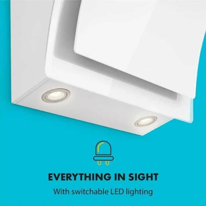 Okap kuchenny 60cm biały Sabia    F-527