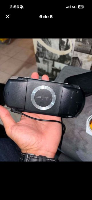 PSP com bolsa e 4 jogos TROCO