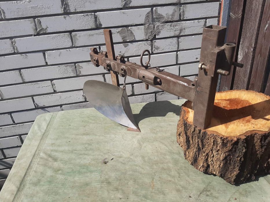 Ексклюзивний підгортач із нержавійки + універсальна сцепка до мотоблок