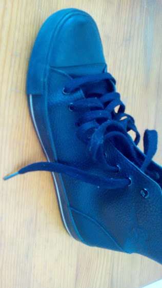 Sapatilhas bota em pele genuína