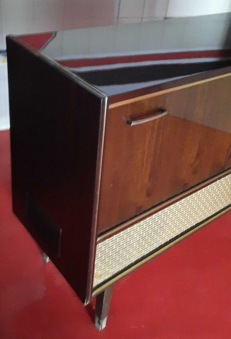 Móvel Aparelhagem antiga Blaupunkt rádio gira discos com amplificador