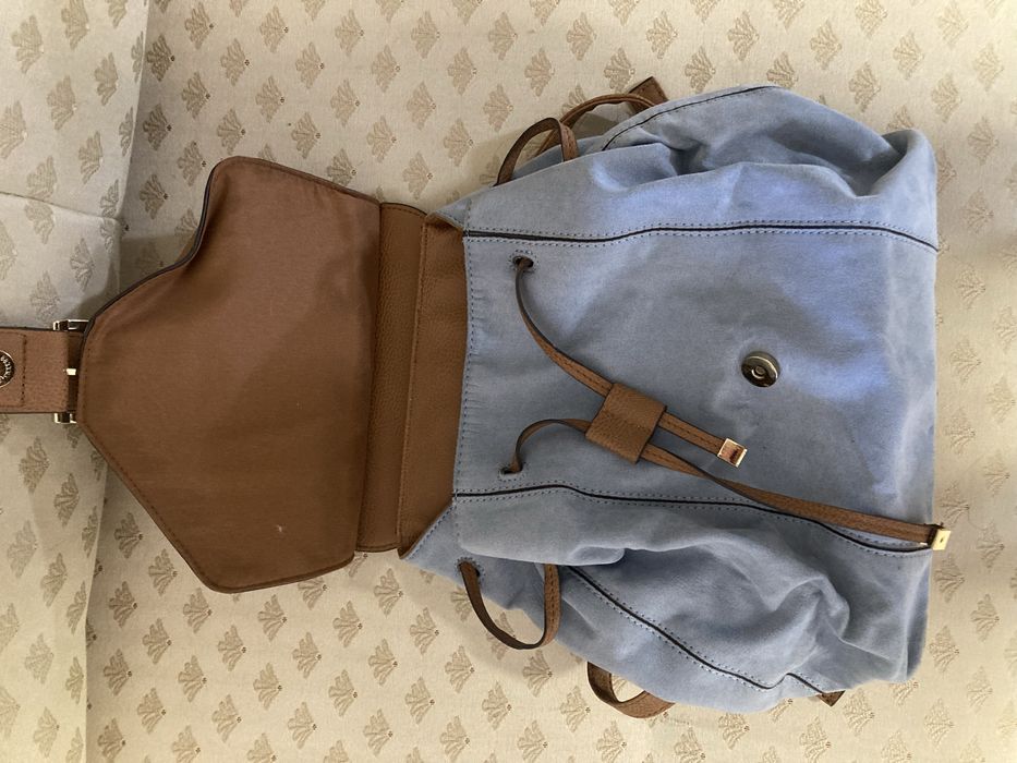 Torebka plecak w kolorze jeans