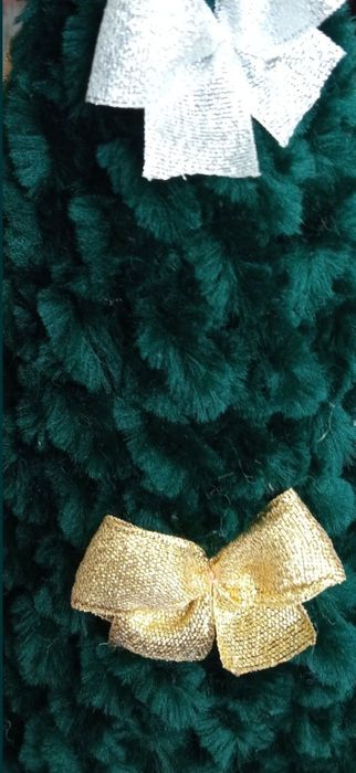 Ялинка хендмейд 30 см маленька ялинка в'язана плюшева 30 см