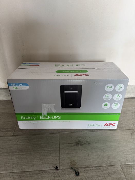 ДБЖ APC Back-UPS 750 ВА, 230 В, AVR, 4 розетки Schuko