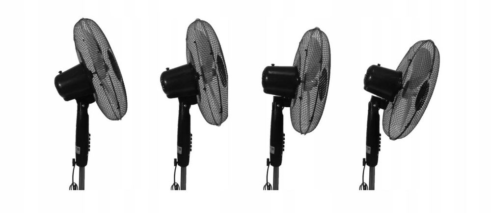 cichy wiatrak stojący wentylator podłogowy do domu łopatkowy mocny