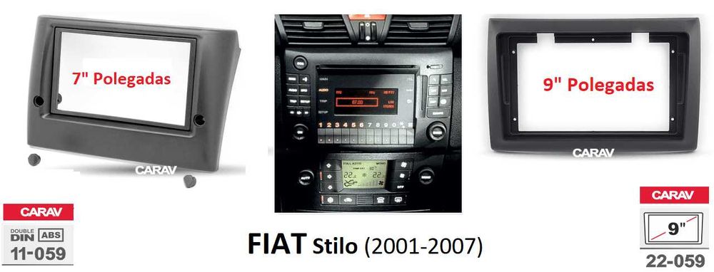 (NOVO) Rádio 2DIN • Fiat STILO (De 2001 a 2007) • Android GPS [4+64GB]