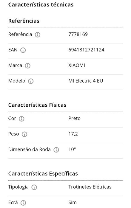 Trotinete Elétrica Xiaomi 4