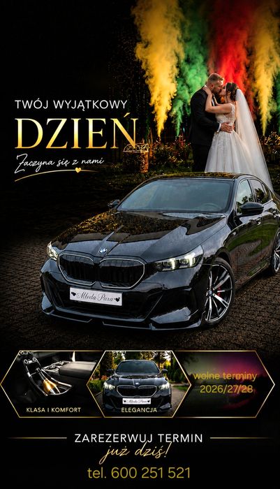 Auto do ślubu BMW seria 5 G60