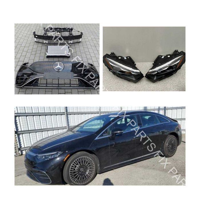 Крылья Mercedes-Benz EQS оригинал капот, бампер, решетка