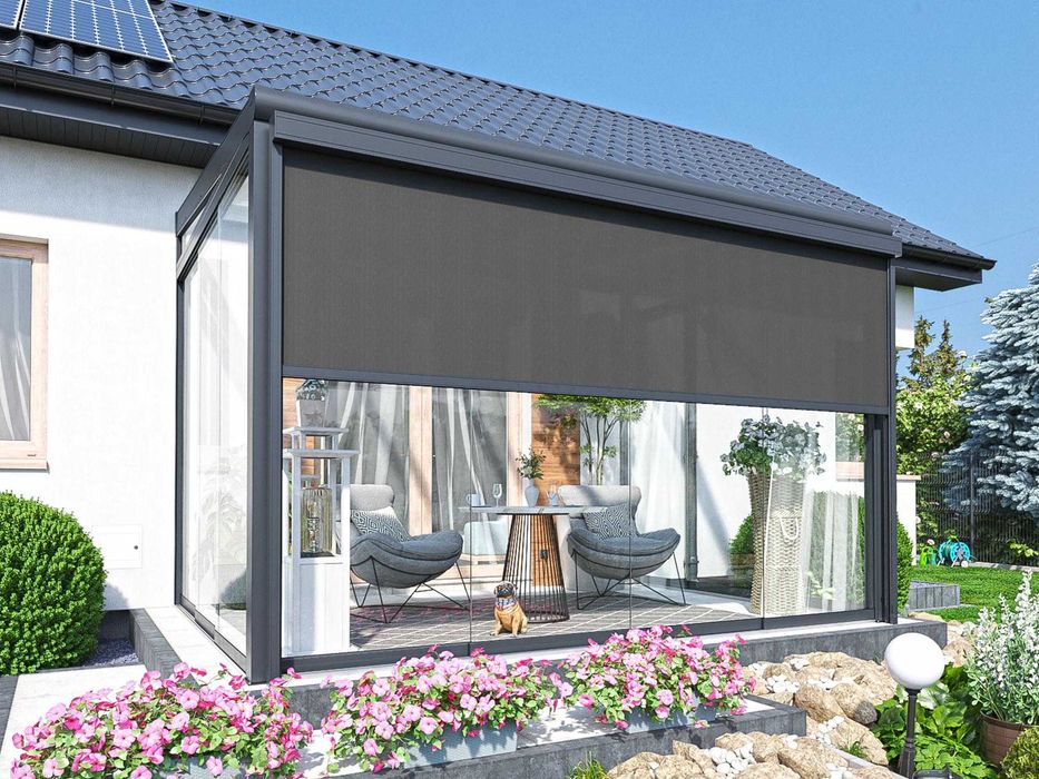 Ogród Zimowy 500x300 Zabudowa Tarasu Z oświetleniem LED