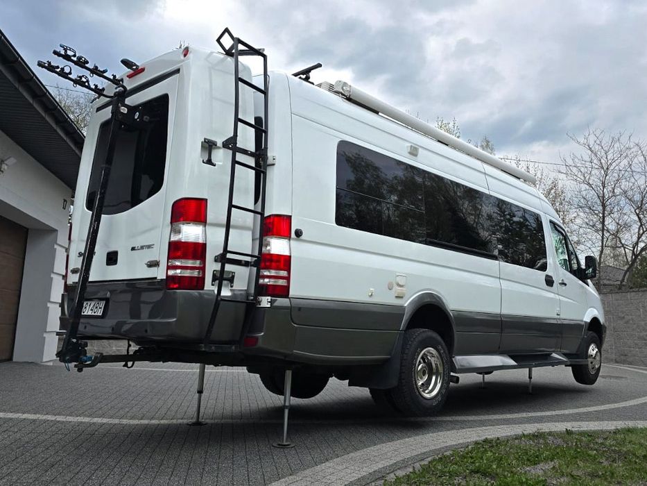 Mercedes-Benz Sprinter Kamper Winnebago Pełne wyposażenie  Fotowoltaika|Automat | Łazienka/Prysznic | Hydraulika | Kat.B| Zamiana