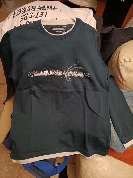Conjunto de Calças de Ganga e Swearshirt Quebramar