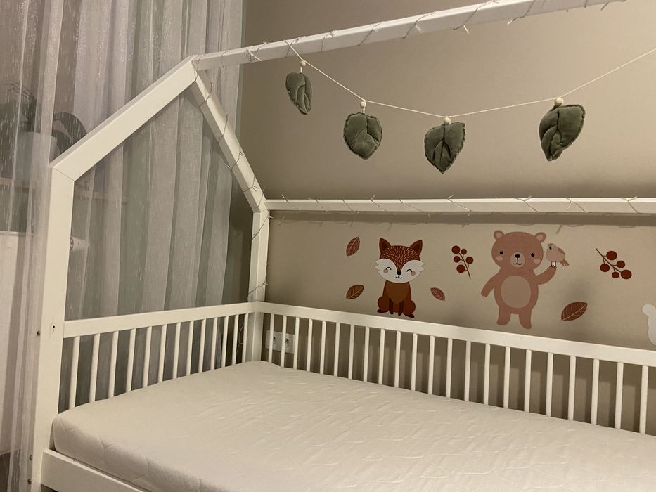 Łóżko domek Luletto Flori 200x90