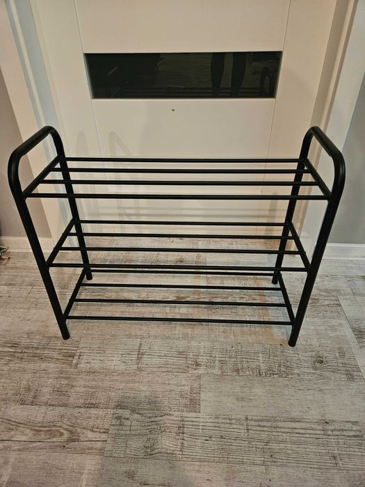 Pudełka z 3 poziomami czarna dom przechowywanie