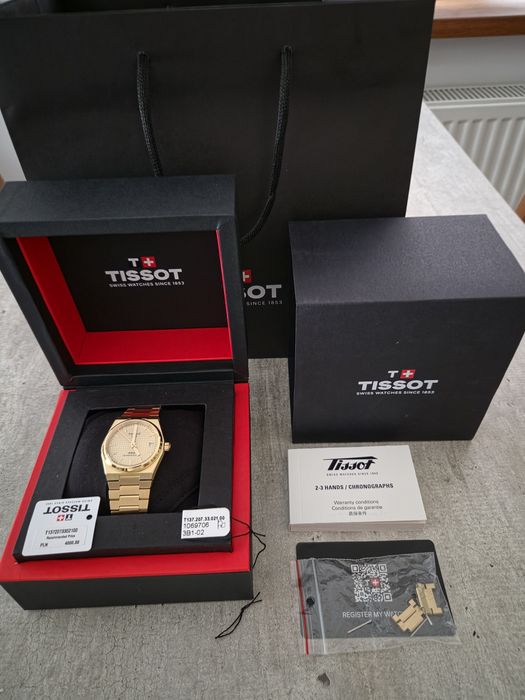 Tissot PRX Powermatic 80 35mm-Gold PVD/FULL SET/