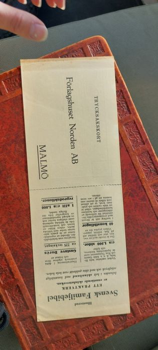 1949 r. Szwedzka Biblia w skórzanej oprawie