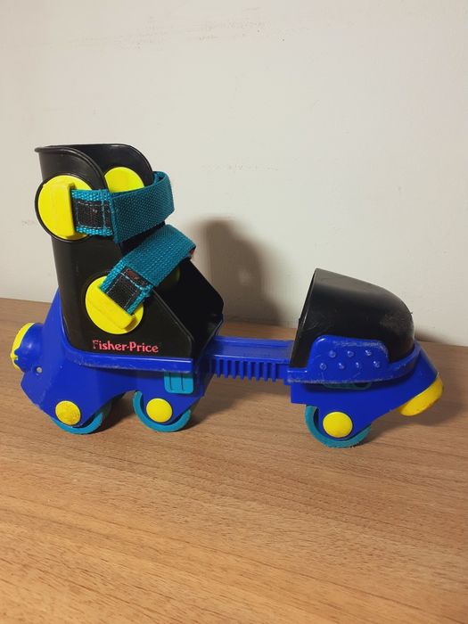Regulowane rolki dla dzieci Fisher Price lata 90 Vintage
