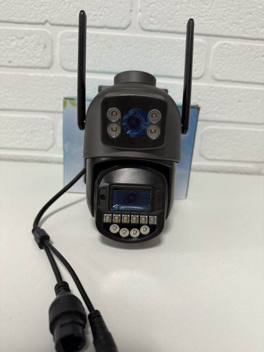 Зовнішня камера відеоспостереження 10мп A20Н подвійна камера O-Kam Pro