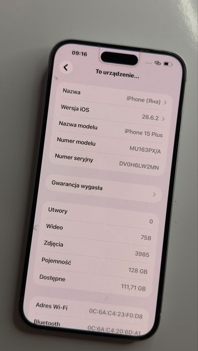 Sprzedam iPhone 15 plus