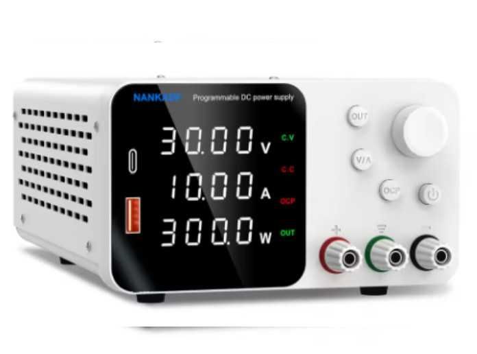 Лабораторний блок живлення NANKADF TPS3010B 30V 10A 300W, білий