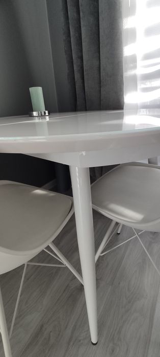 Stół szklany okrągły