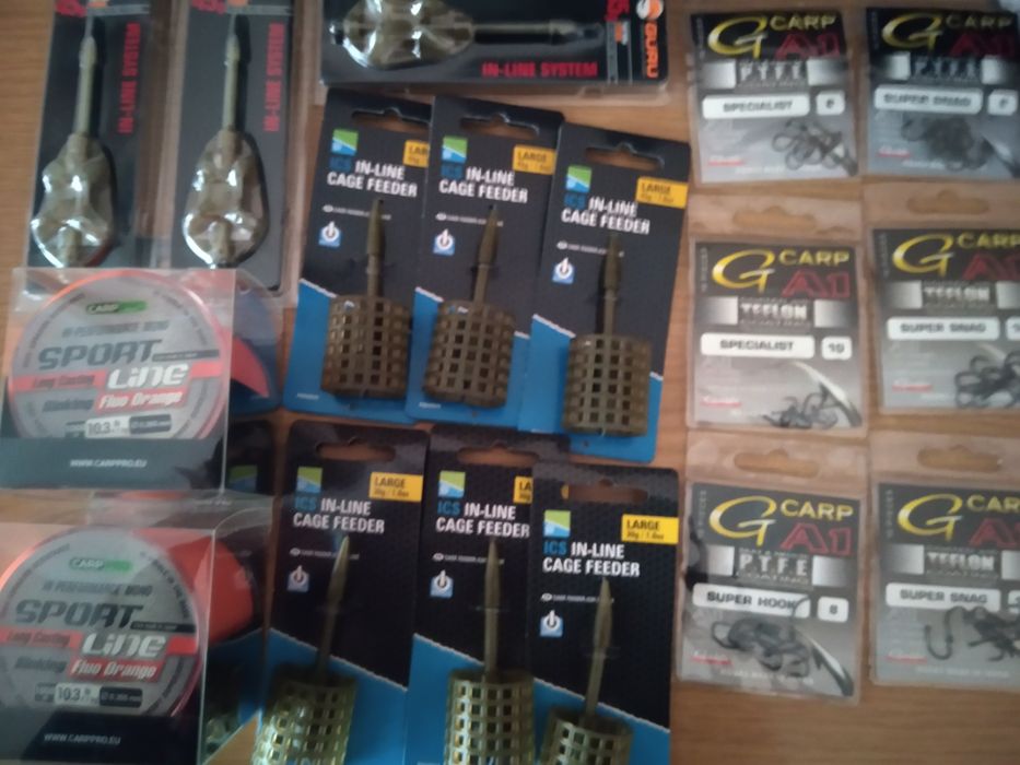 Жилка, гачки, годівниці. Риболовні товари
