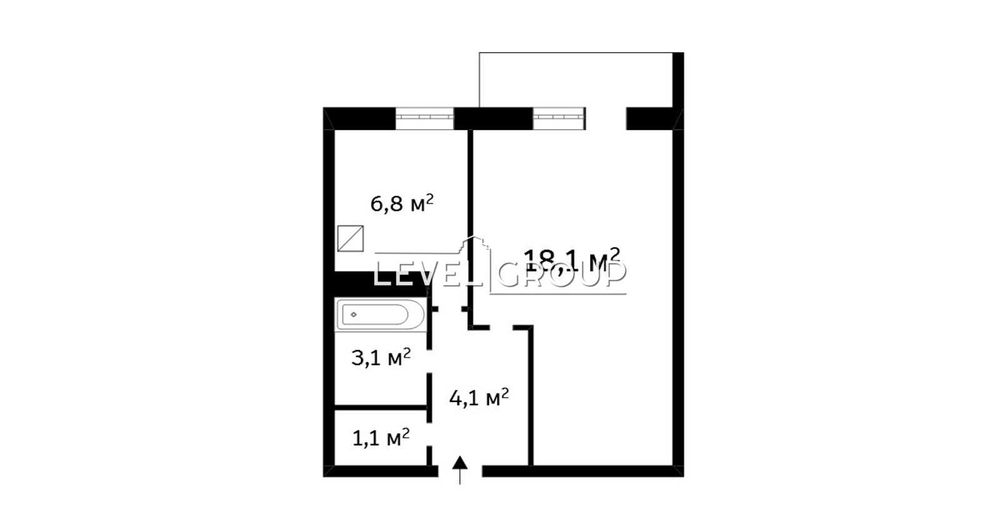 1-комнатная квартира по адресу (площадь 34 м²) - Atlanta.ua - фото 18