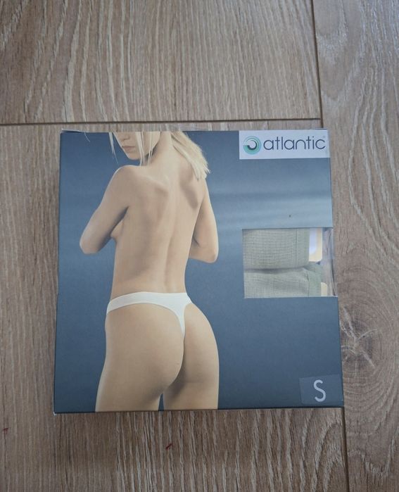 Stringi damskie Atlantic, rozmiar S, 2PACK, modal