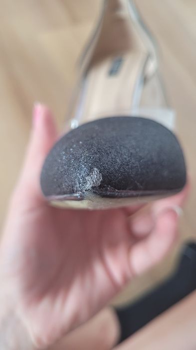 Szpilki transparentne brokat Vices 37