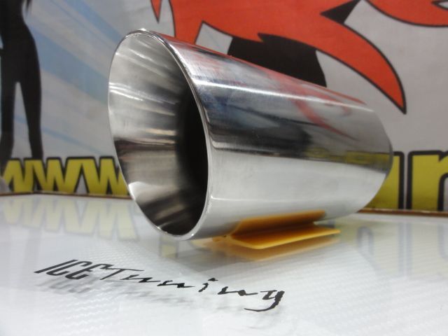Ponteiras De Escape Redonda 88mm X 195MM 100% Inox
