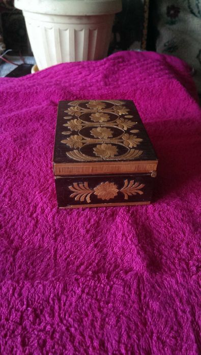 Старинная Шкатулка деревянная СССР