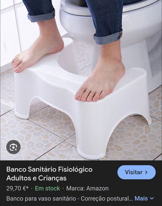 Banco degrau para casa de banho