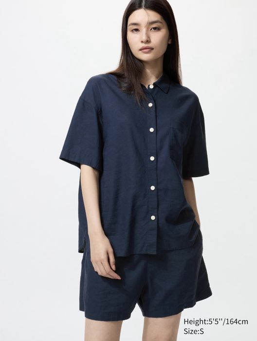 Піжама комплект UNIQLO (льон + віскоза)