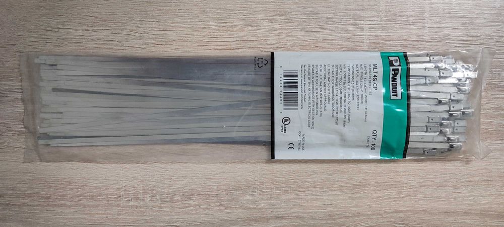 Стяжки металеві/металлические Panduit MLT4S-CP 362mm/4,6 США
