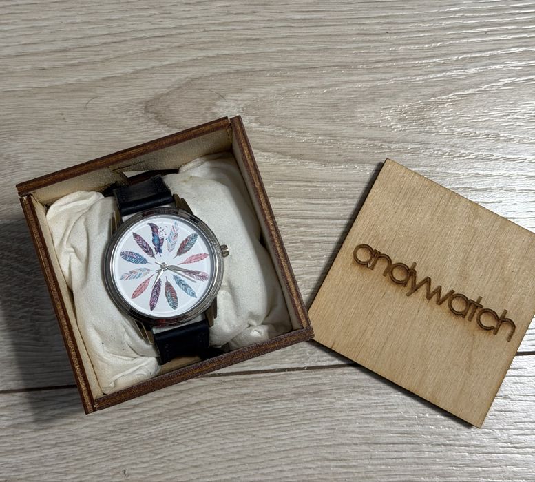 Годинник andywatch з шкіряним ремінцем