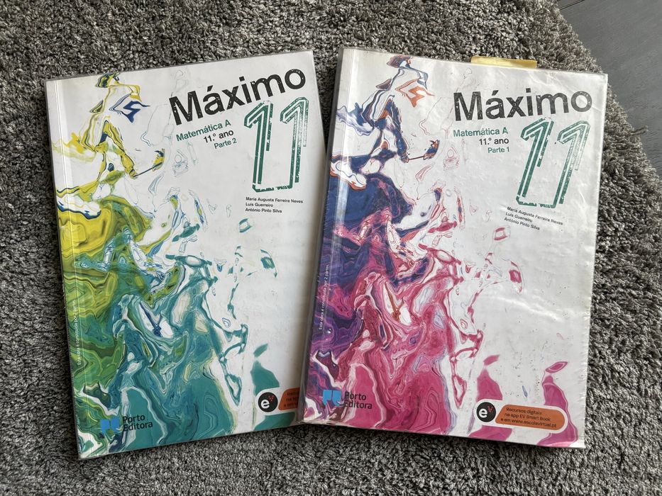 Conjunto livros/manuais Matematica A Maximo 11° ano