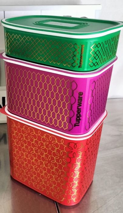 3 Caixas 500ml + 1.3L + 2.1L Tupperware