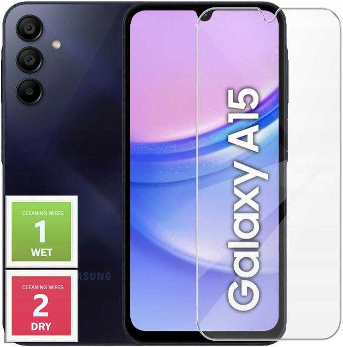 Etui Kabura Book Szara do Samsung Galaxy A15 4G / A15 5G + Szkło Hartowane