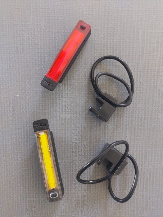 Zestaw lapmek rowerowych Knog wodoodporne LED USB 5 trybów oświetlenia