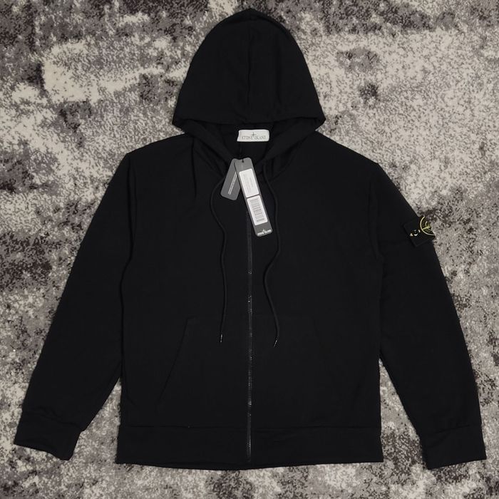 РОЗПРОДАЖ! Зіп-худі Stone island Чорна | Чорна зіпка Стон Айленд  | Чорний Кофта Стонік