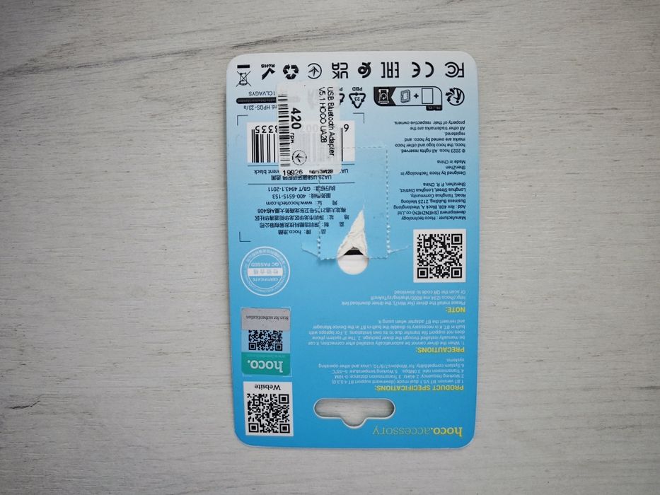 USB Bluetooth адаптер Hoco